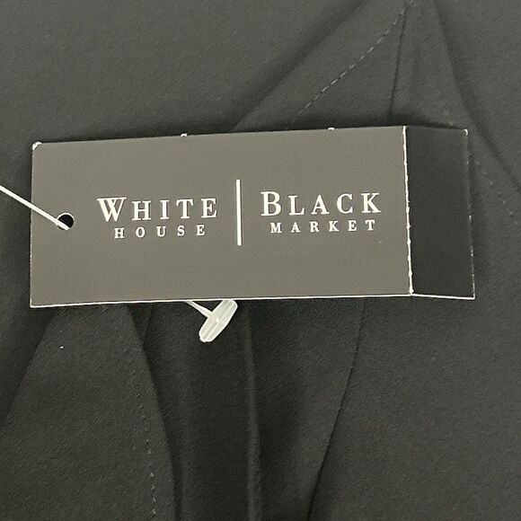 WHITE HOUSE BLACK MARKET Sleeveless Flounce Ruffled Blouse Top WHBM Size 4 NWT - Picture 14 of 14